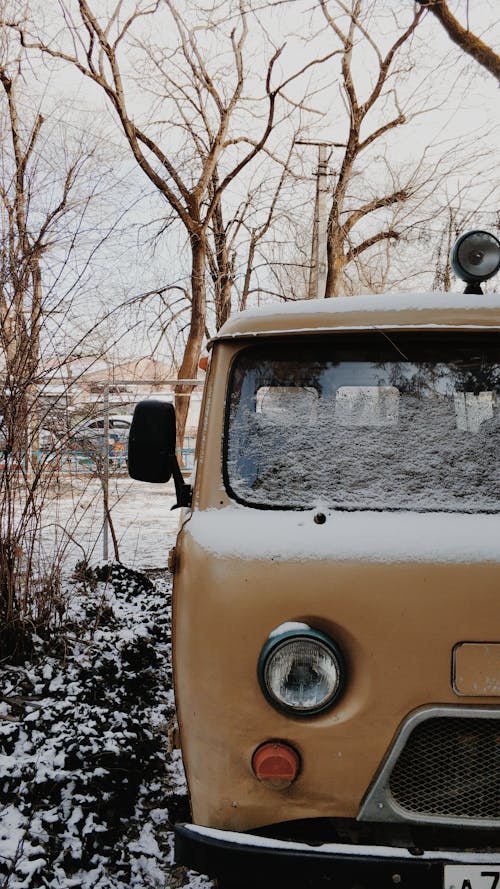 Vintage Volkswagen Parked on Road