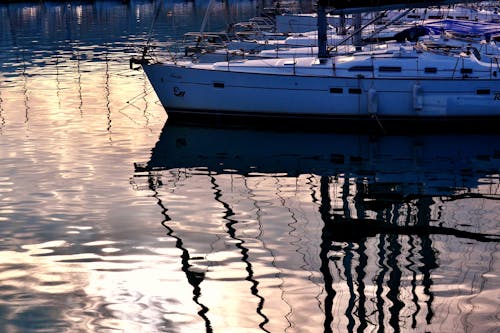 Free stock photo of boat details, boats, clouds