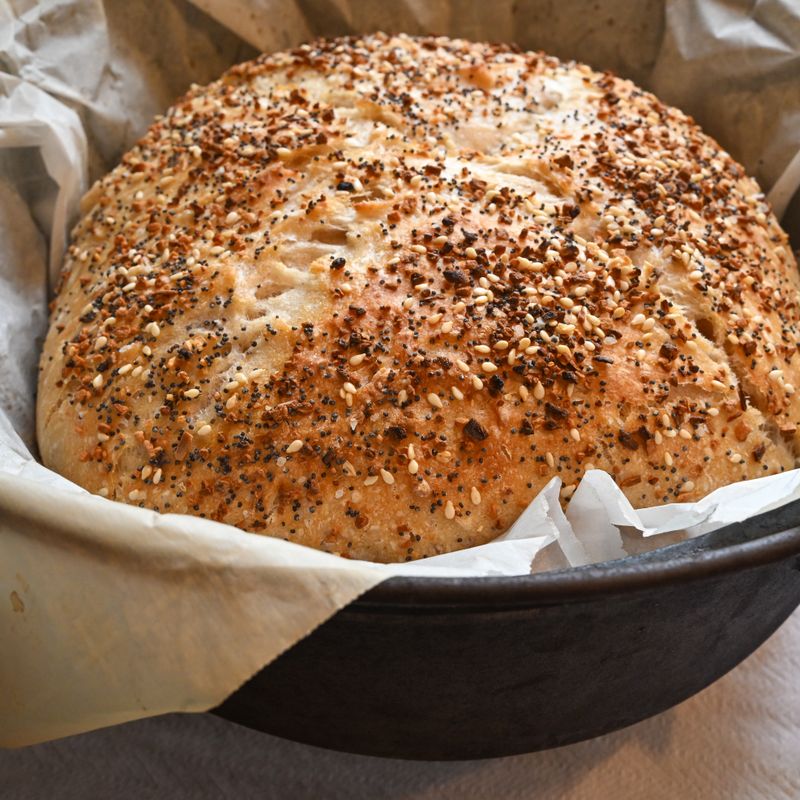 Sourdough Discard Egyptian Dukkah Spice Blend and Sesame Crisps