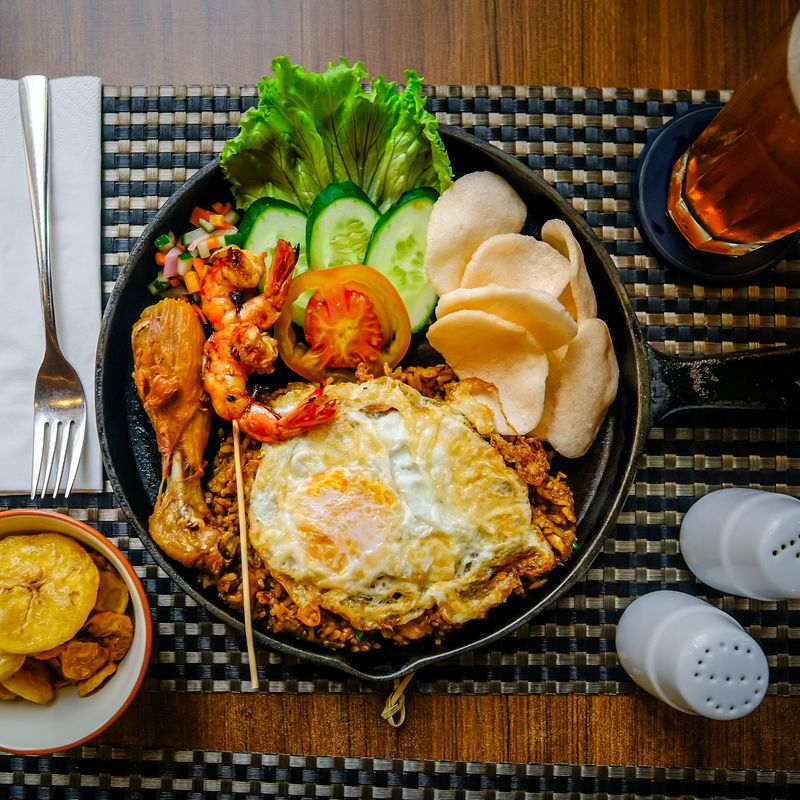 Spanish Ajillo Egg Skillet with Garlic and Shrimp