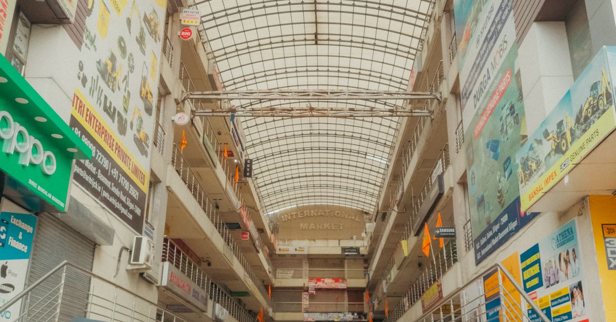 Shop Emty Empty Indoor Shopping Mall with Closed Shops · Free Stock Photo