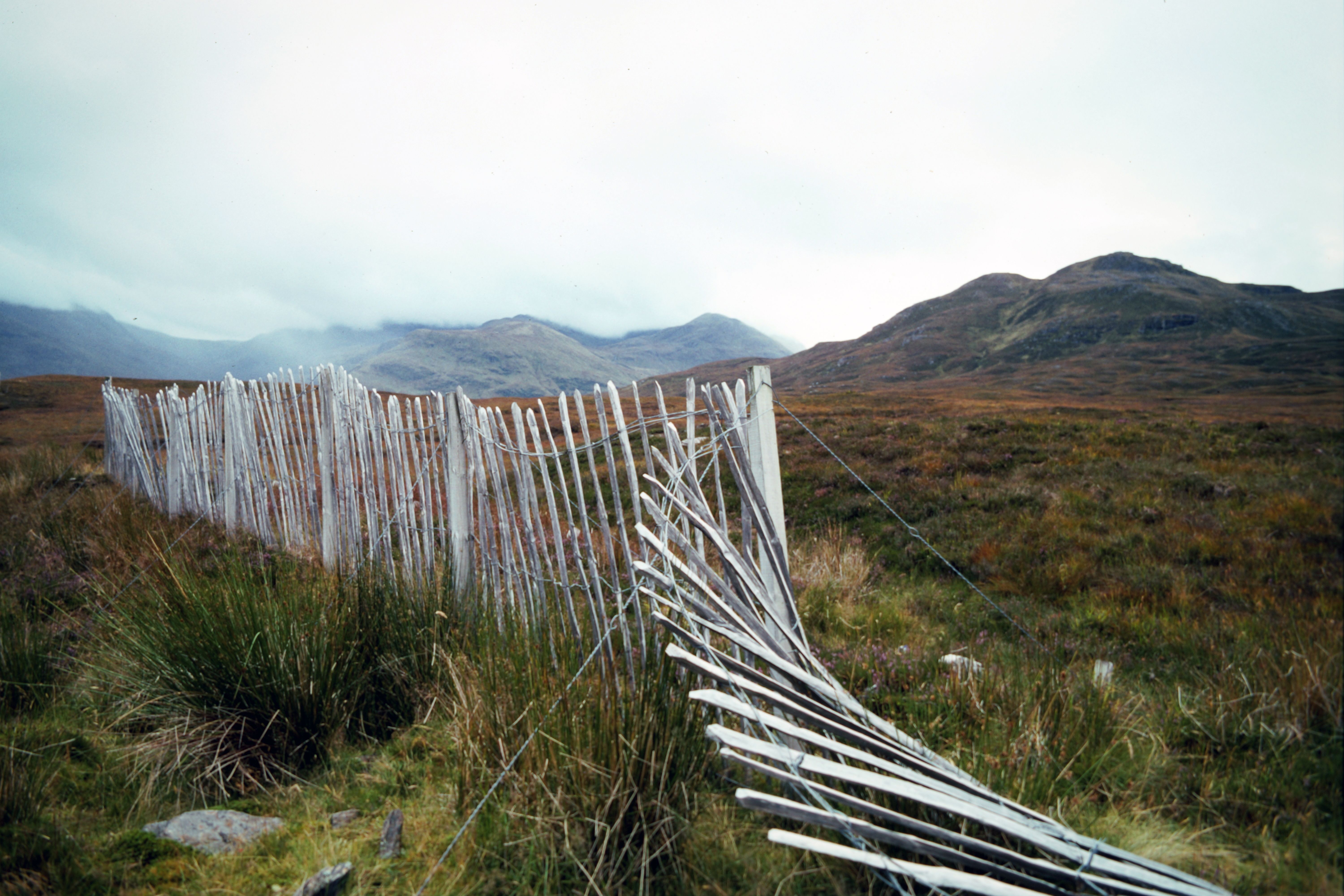 Scenic Landscape of Scottish Highlands with Rustic Fence · Free Stock Photo