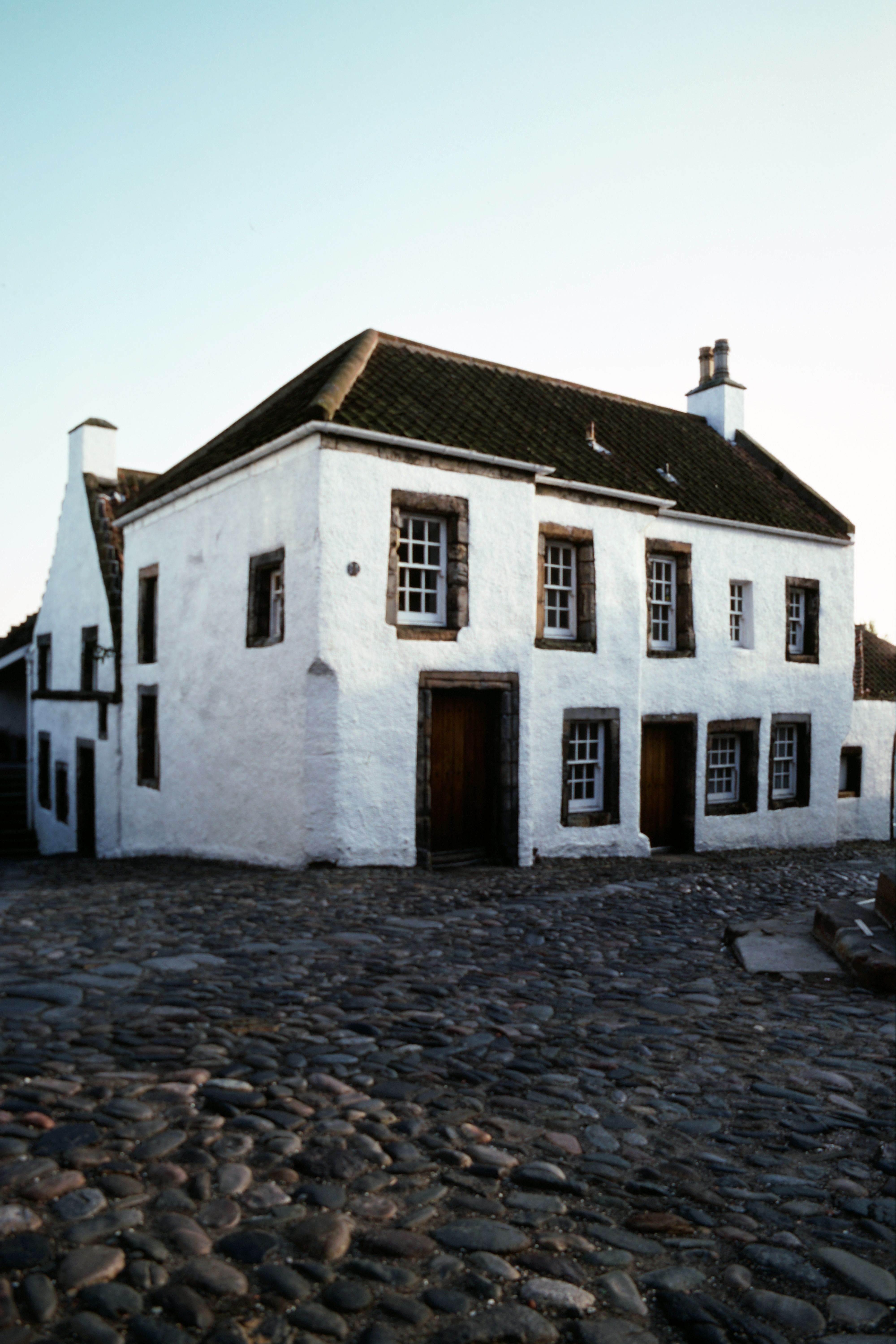 Historische woning in Schotland met stenen gevel