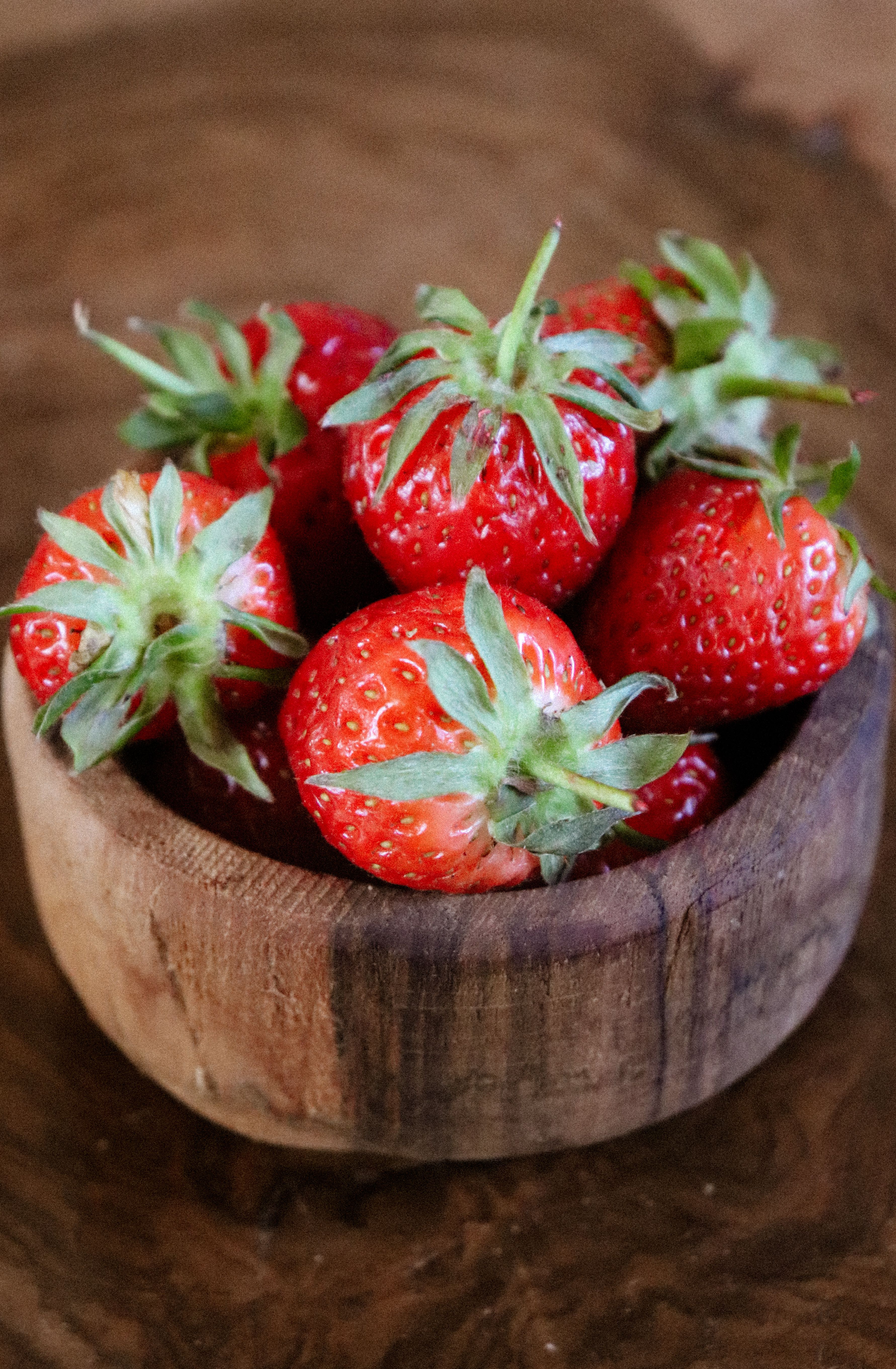 Close-up Shot of Fresh Strawberries in White Ceramic Bowl · Free Stock ...