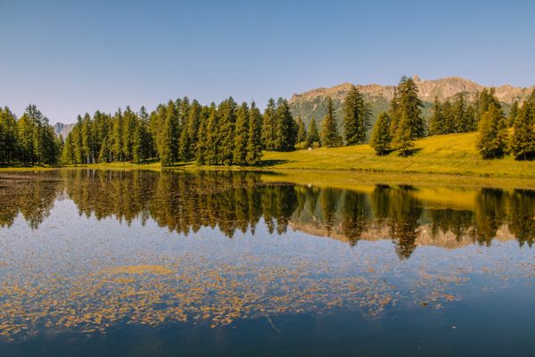 Scenic Mountain Lake with Clear Reflections · Free Stock Photo