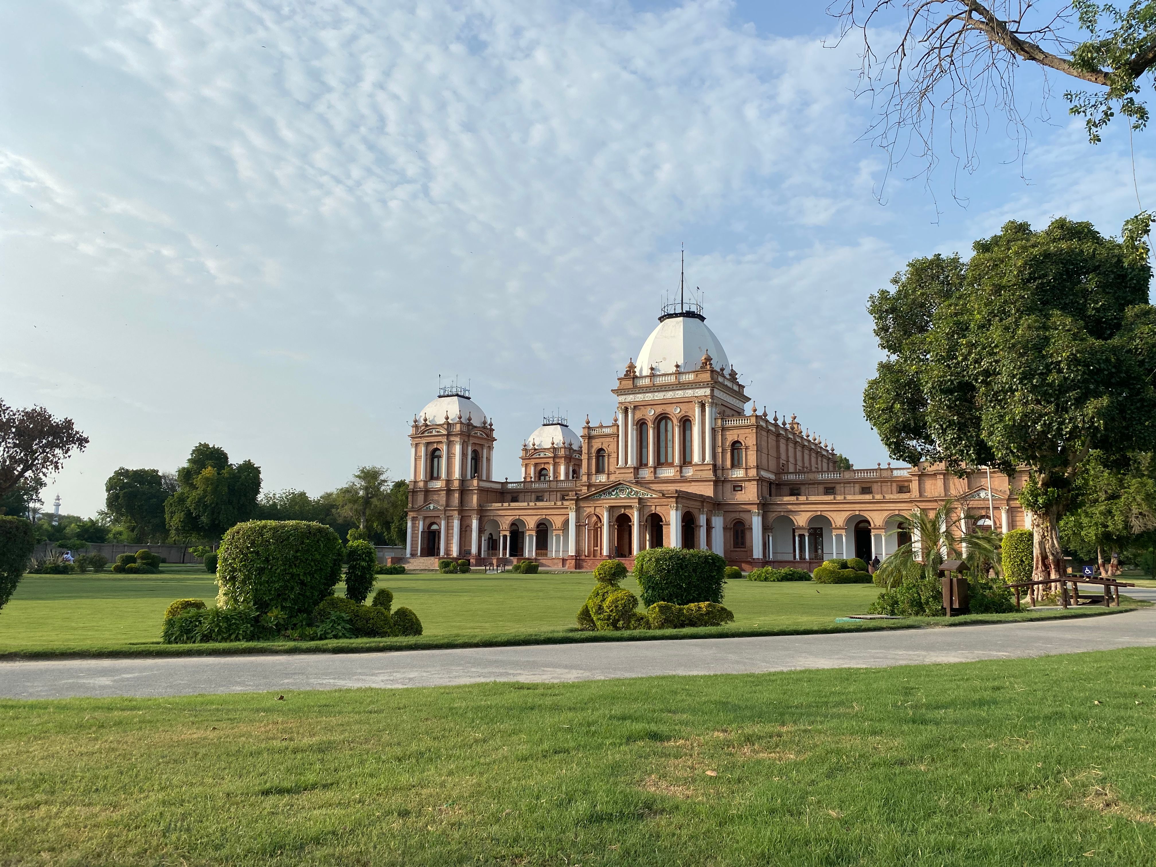Beautiful daytime view of Noor Mahal, a historic palace in Bahawalpur, Pakistan.