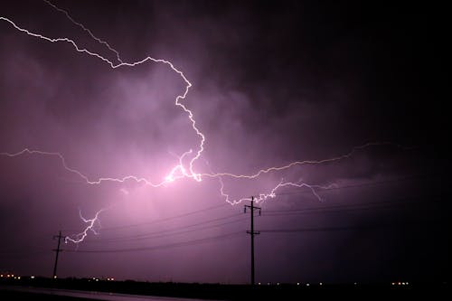 Free Lightning Strike during Nighttime Stock Photo
