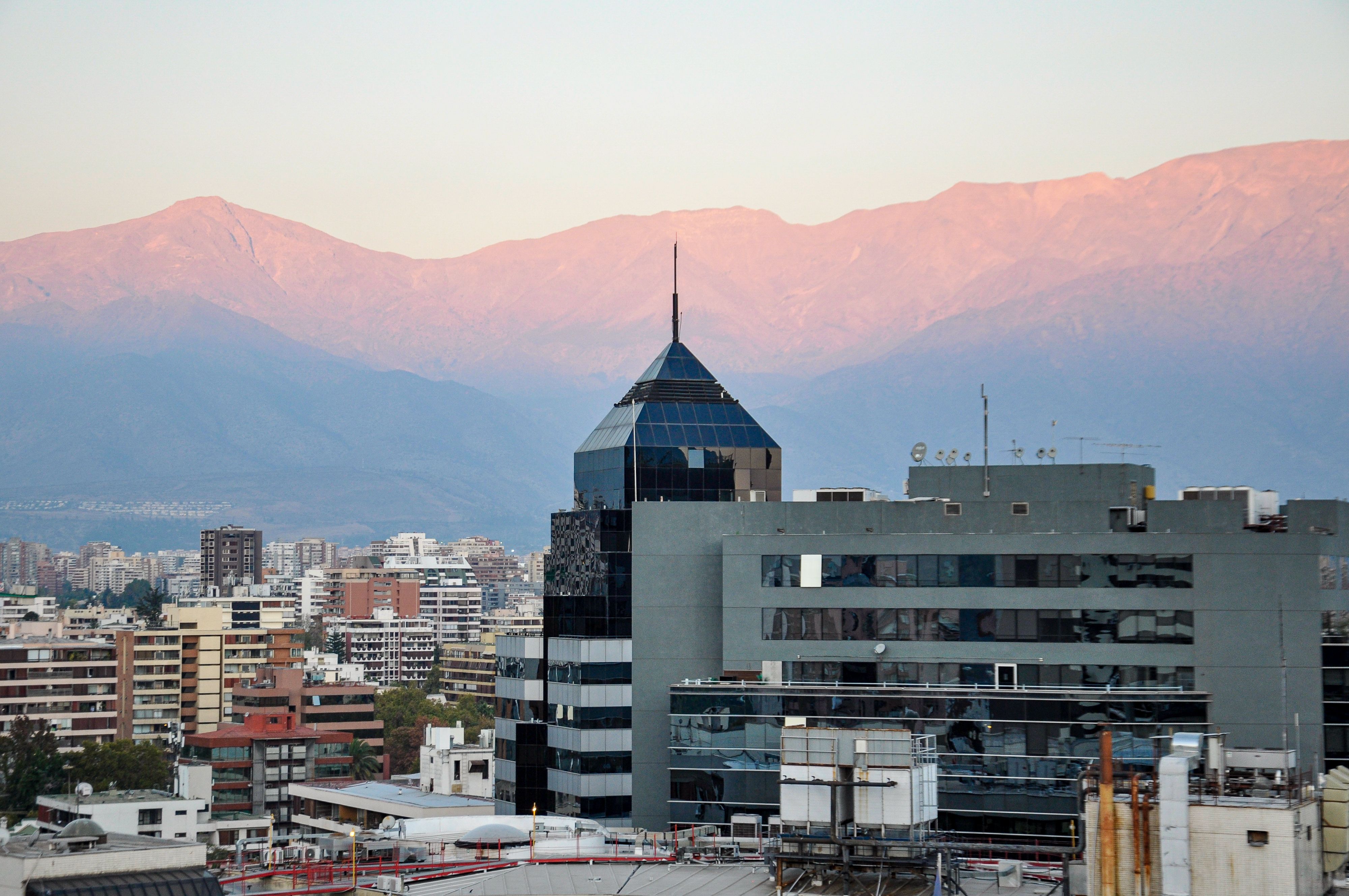 Exterior of an official Entel or Movistar telecom store in Chile, where tourists can buy SIM cards