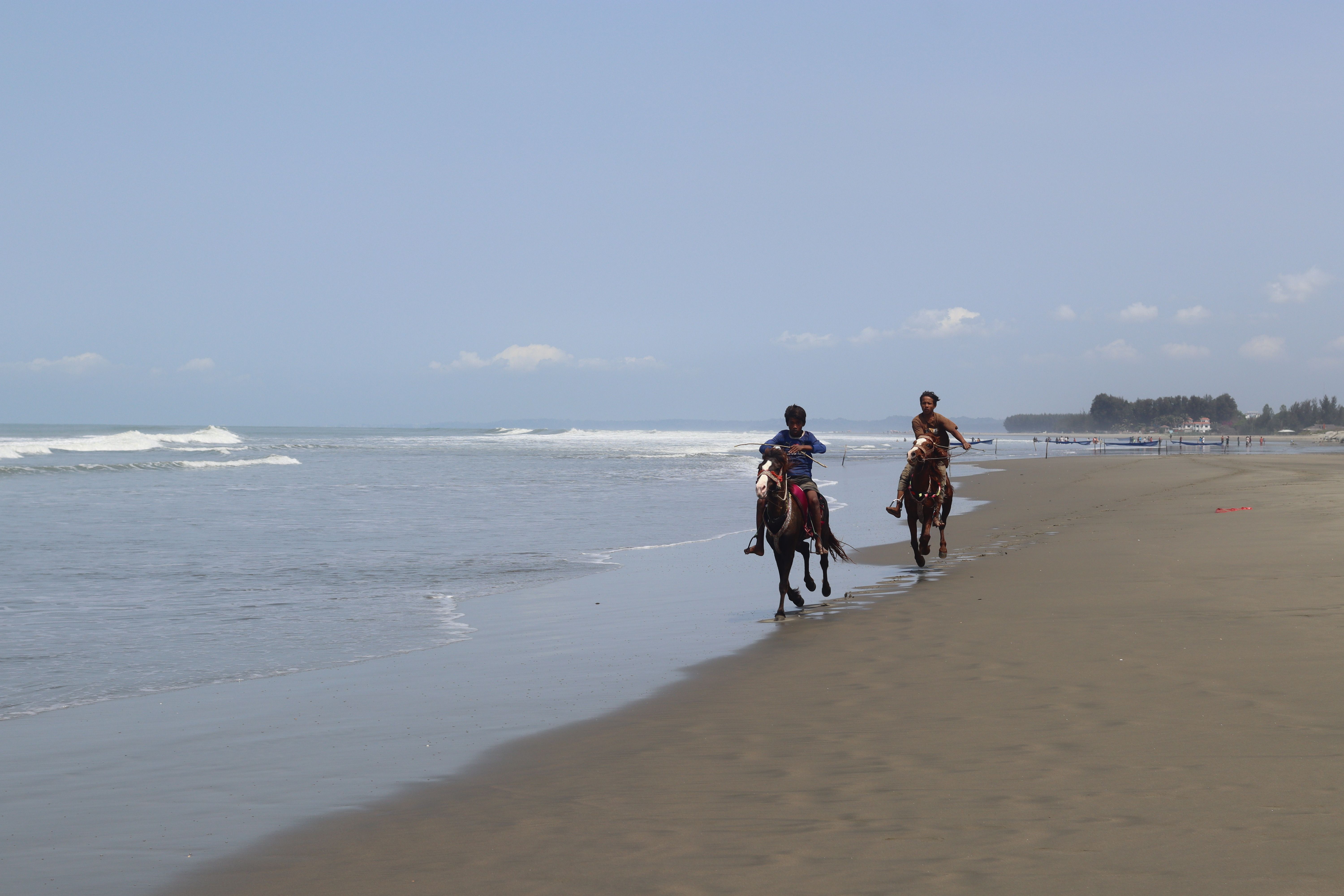 Équitation sur la plage de Bel-Ombre