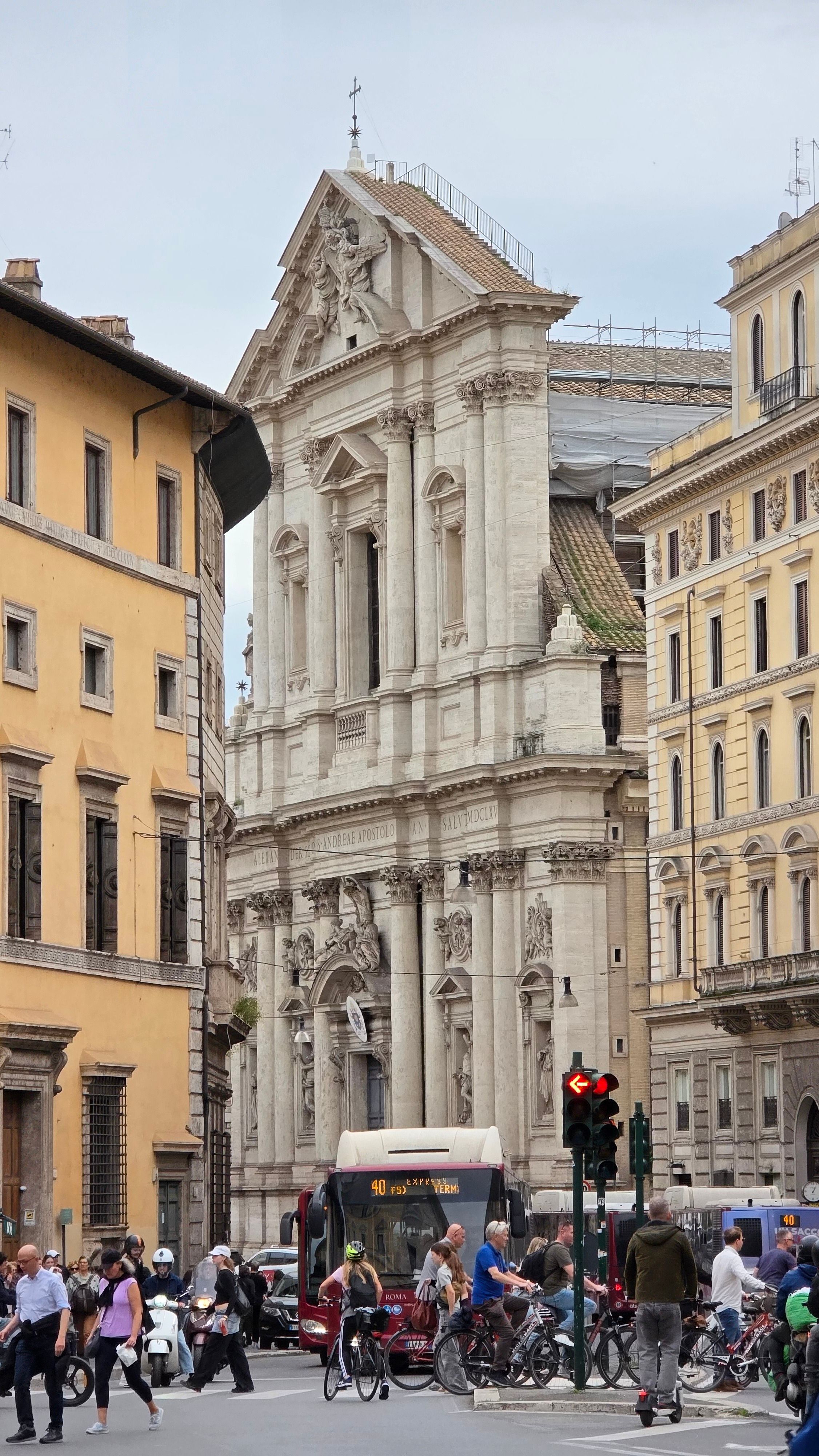 Historic Roman Street with Renaissance Church · Free Stock Photo