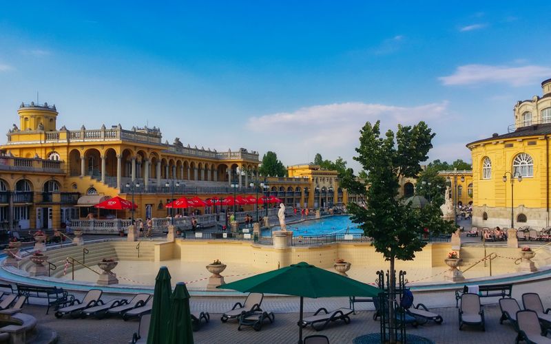 The Szechenyi thermal baths in Budapest