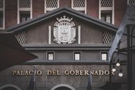 The detailed architecture of the Palacio del Gobernador, Intramuros, Manila.