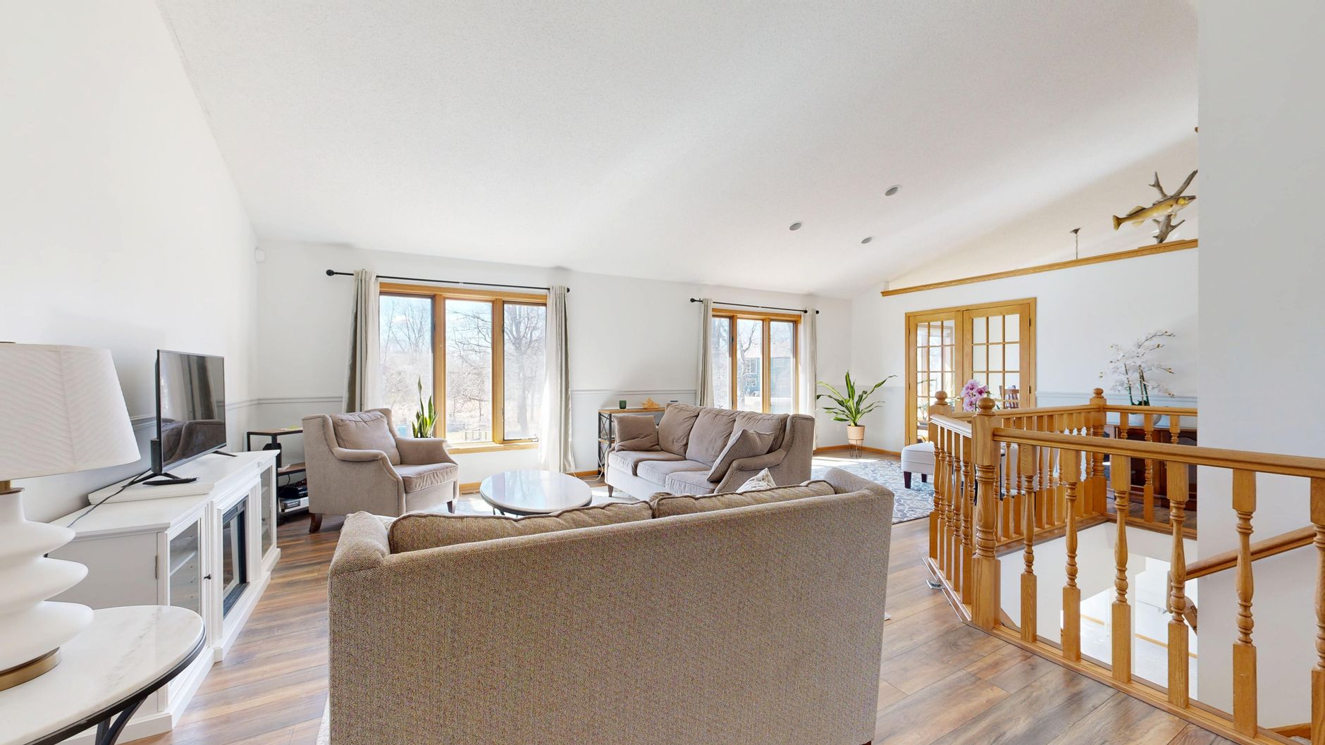 Bright and airy living room featuring neutral furnishings and large windows for natural light.. pexels, bright, airy