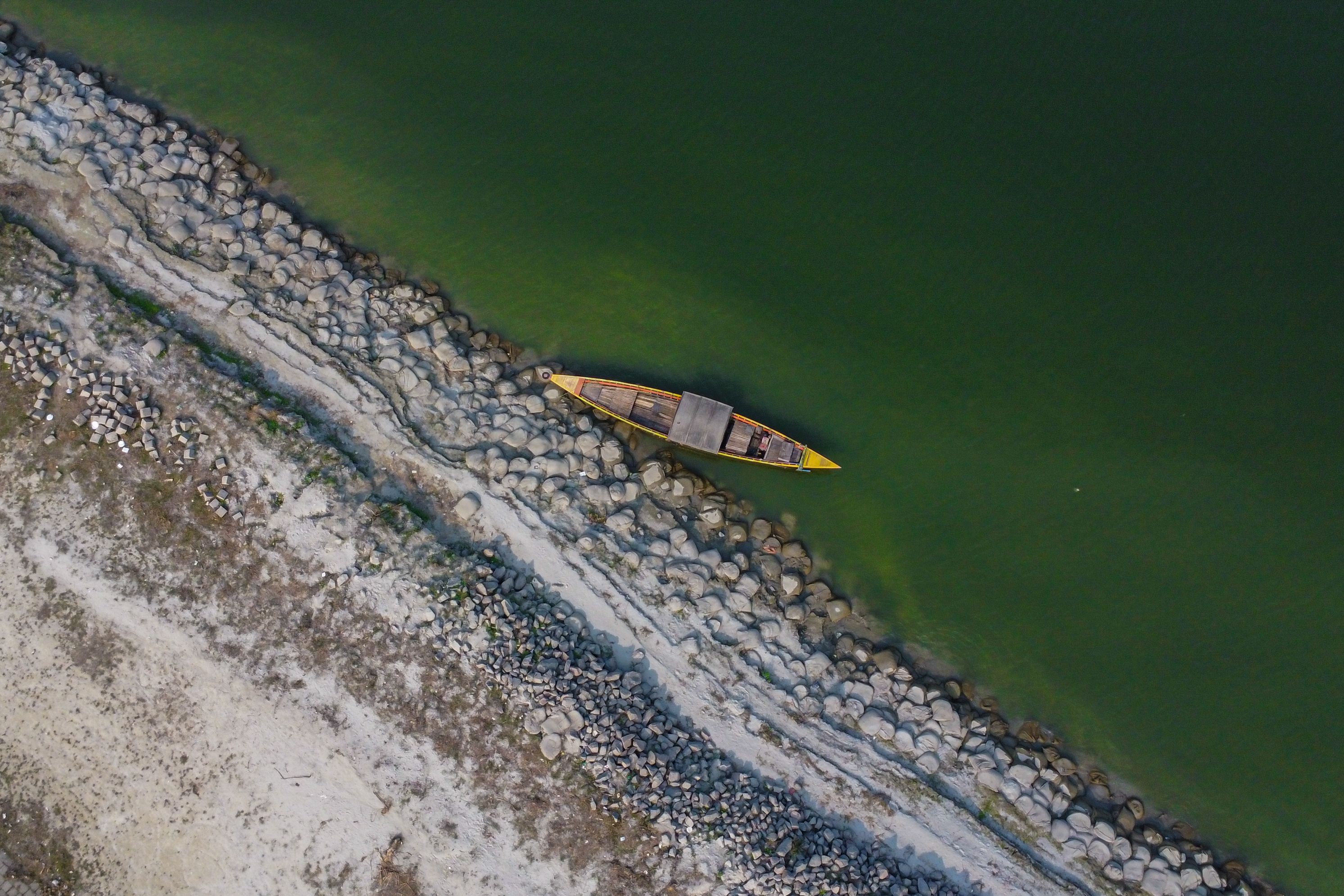 Aerial Photography of Boats on Shore · Free Stock Photo