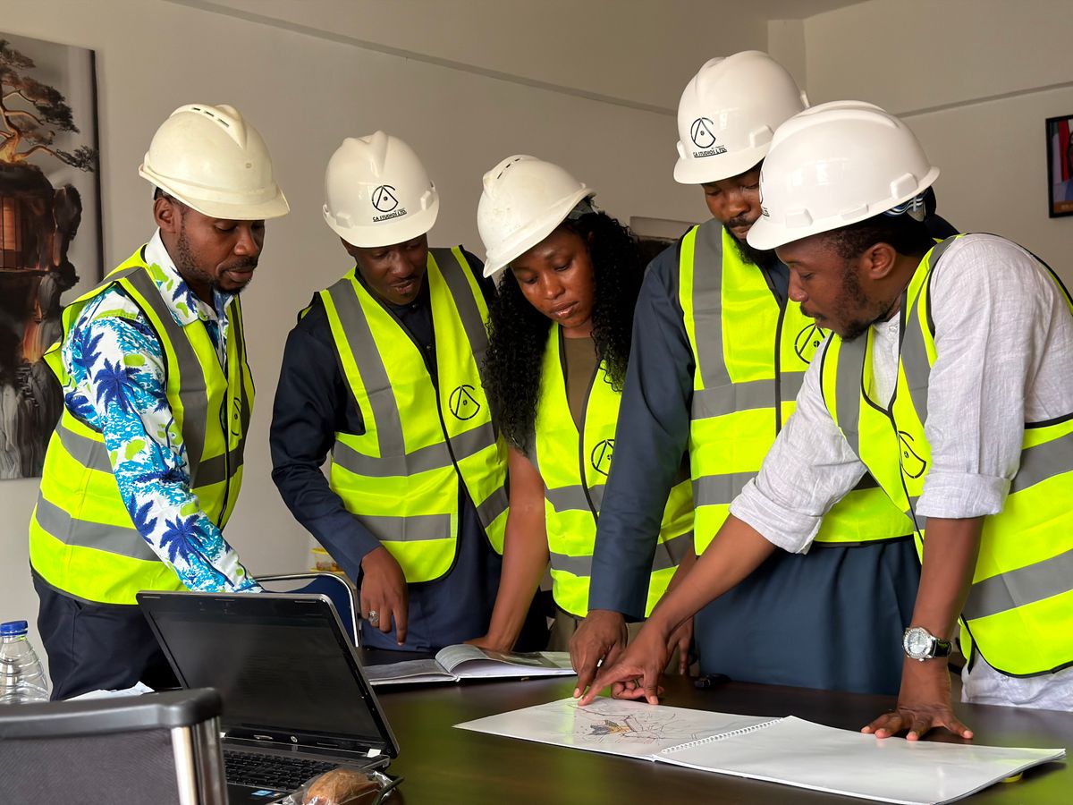 AVAJON African engineers reviewing project plans