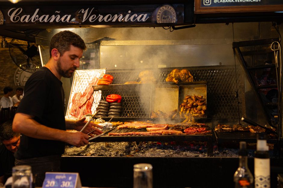 Dîner asado à Cabaña Las Lilas