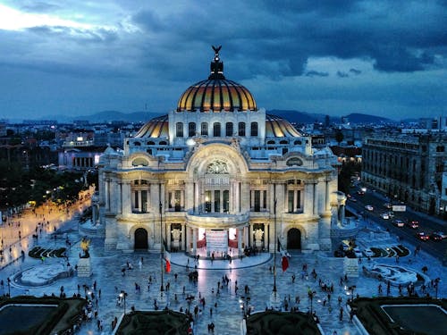 Ingyenes stockfotó alkonyat, bellas artes palota, cél témában