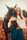 teen girl with horse