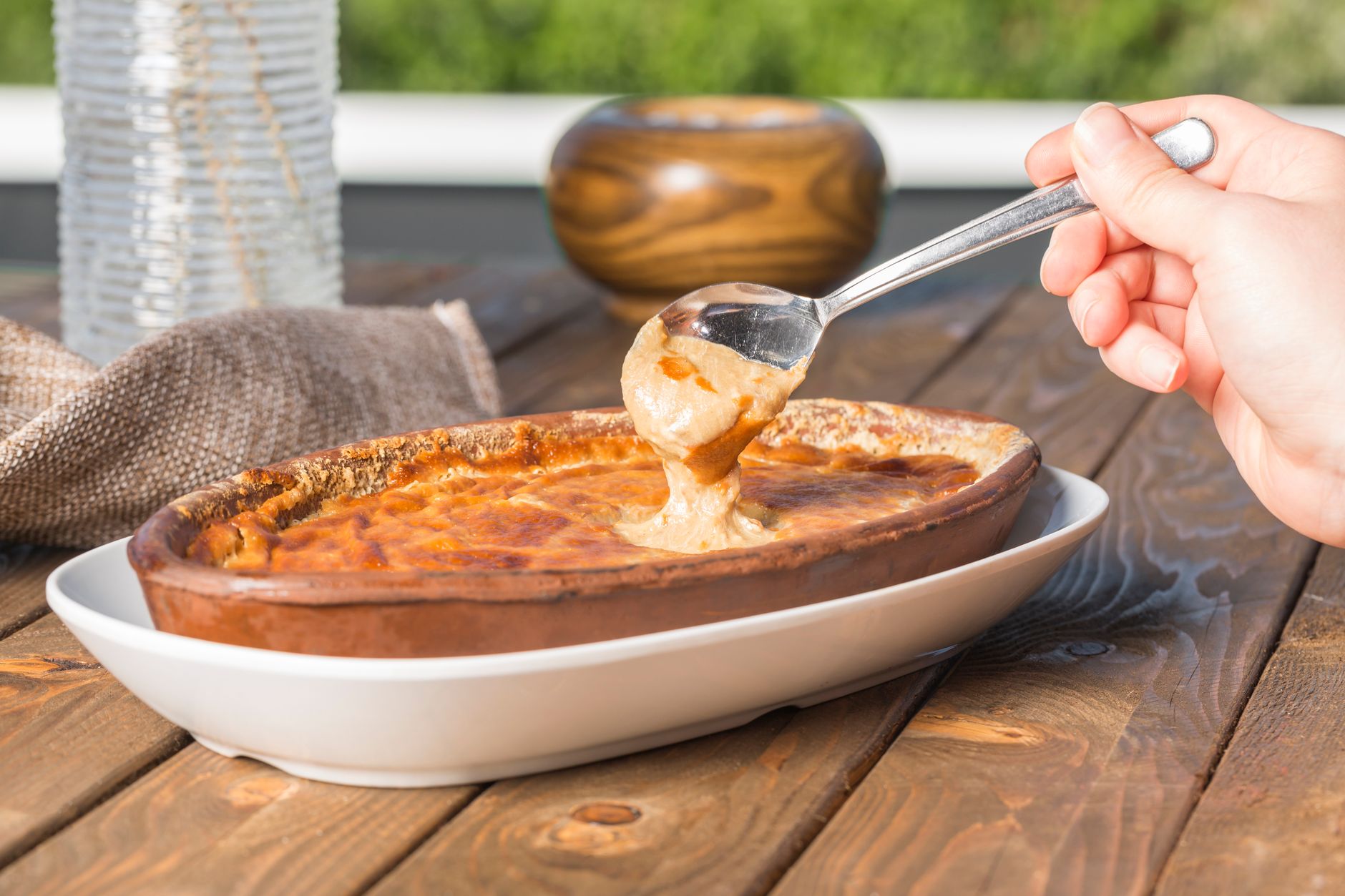Baked Bean Casserole fresh out of oven