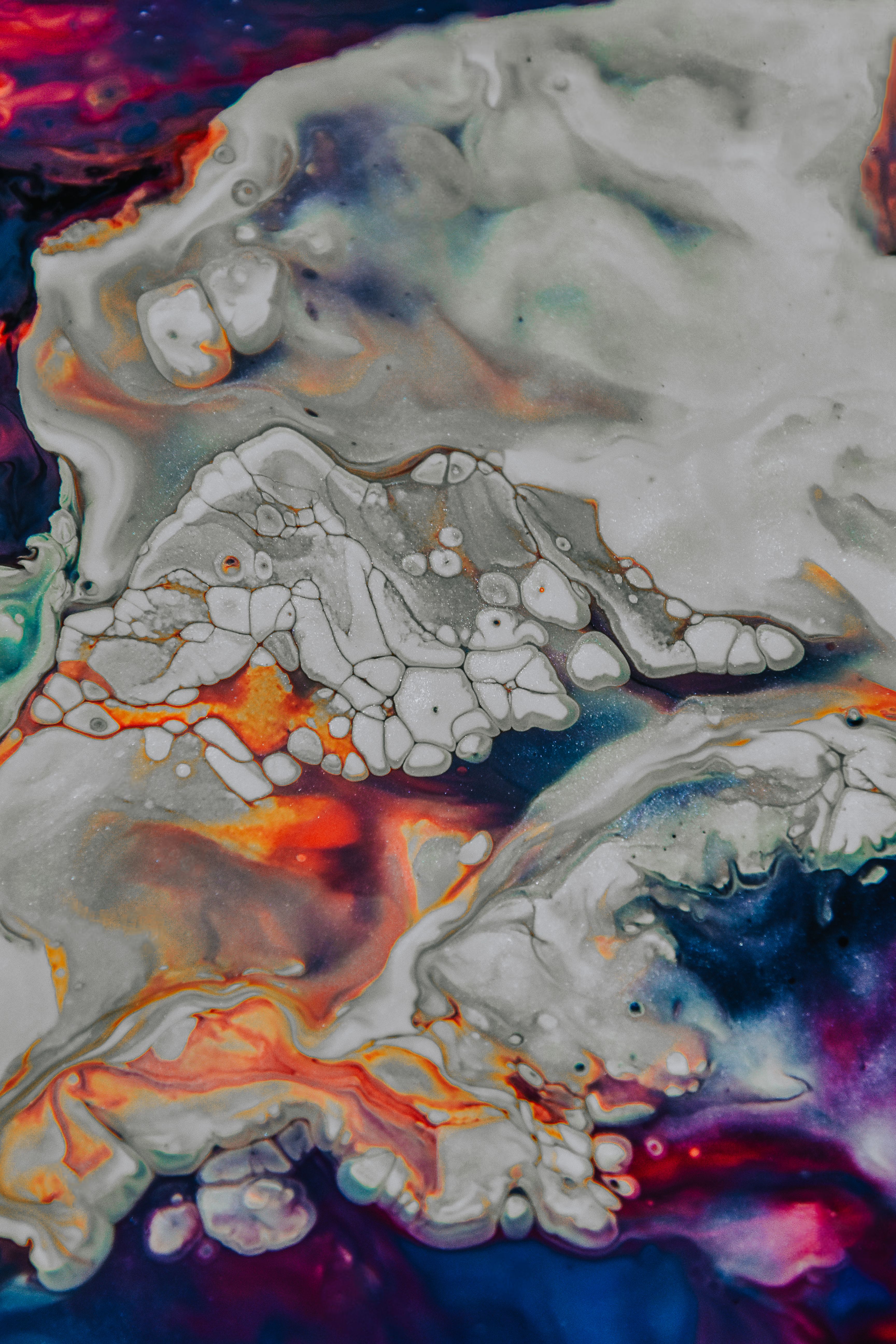Vivid Abstract Fluid Art with Colorful Swirls · Free Stock Photo