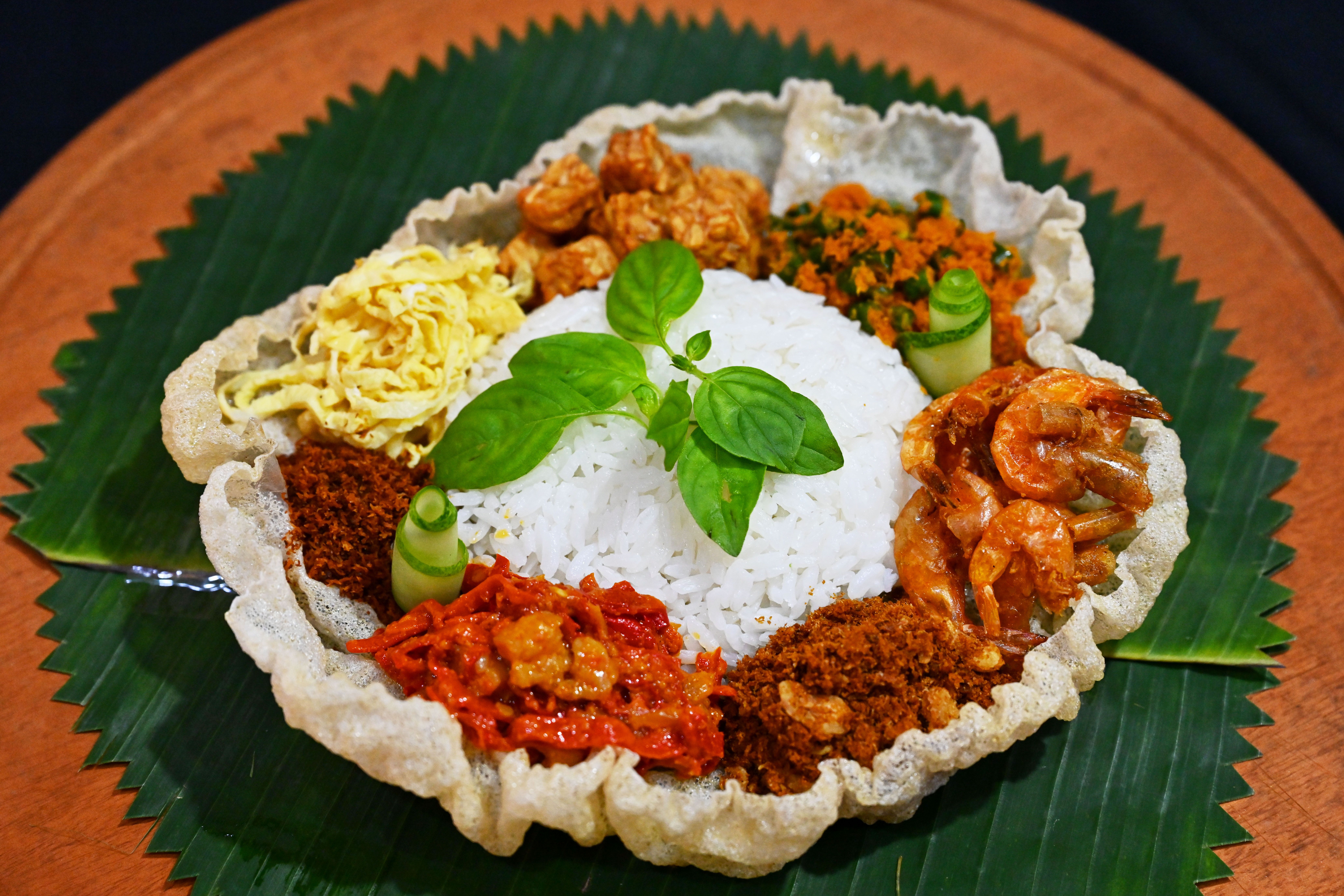 Bandung street food scene with batagor and siomay vendors
