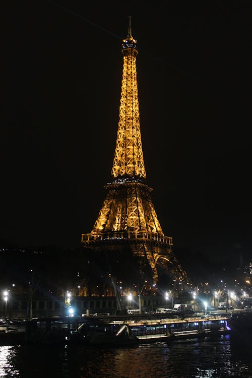 Eiffel Tower during Night Time