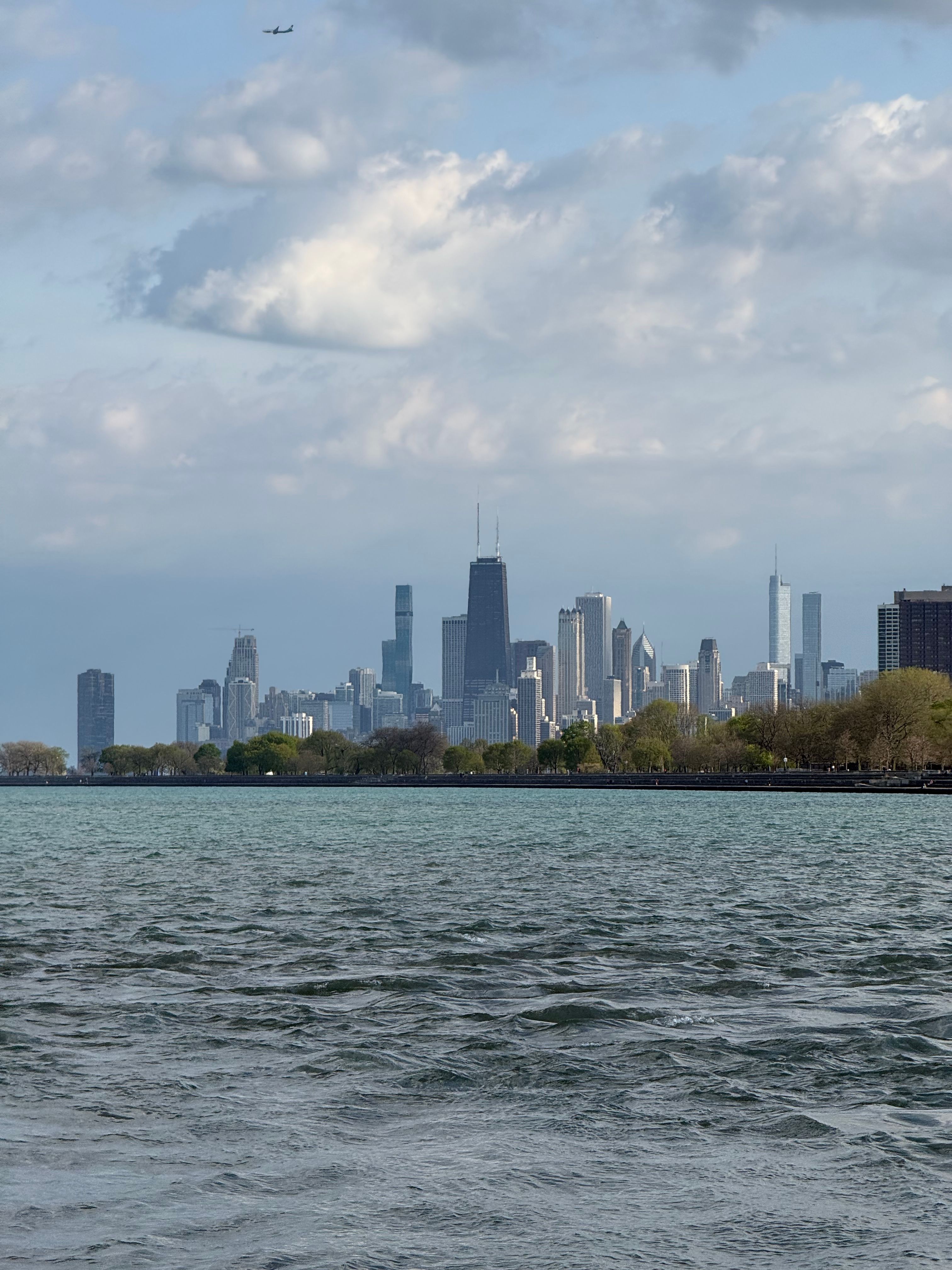 Chicago skyline viewed from Lake Michigan