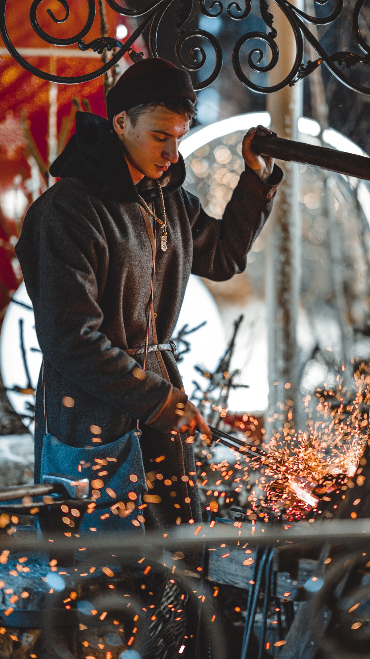 Blacksmith forging