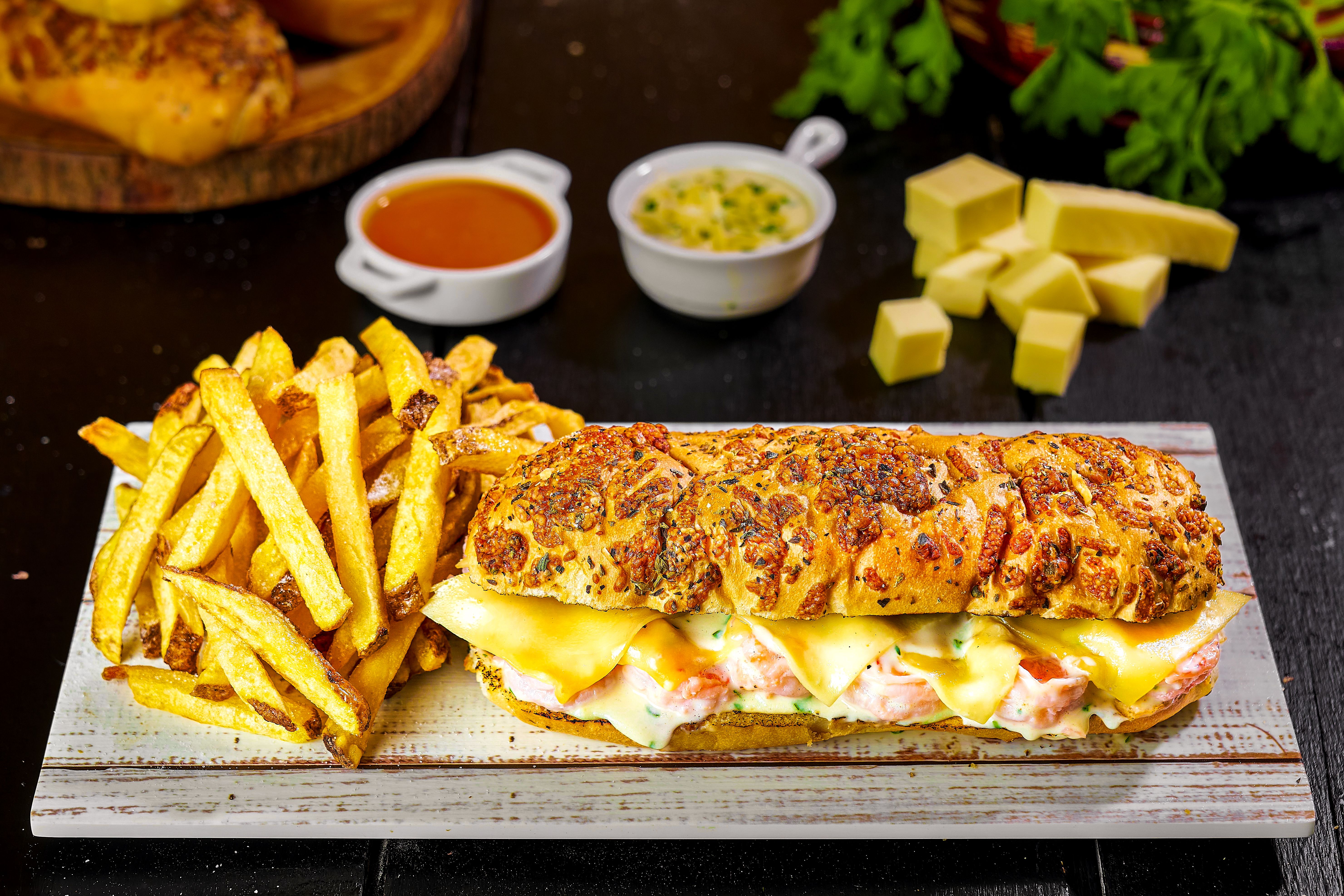 Seared Lobster Bisque with Garlic Butter