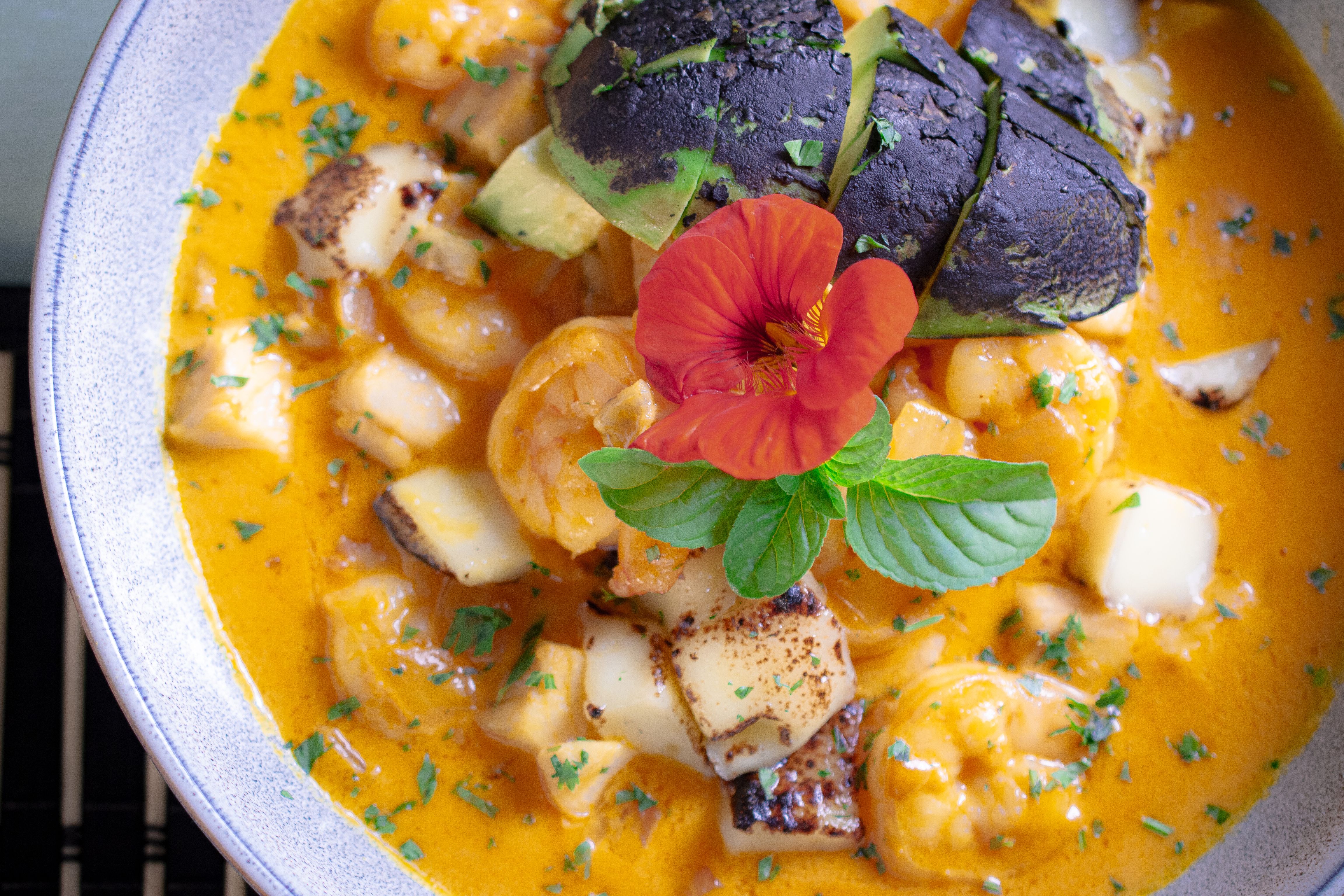 Miso-Glazed Scallops with a Herb Crust
