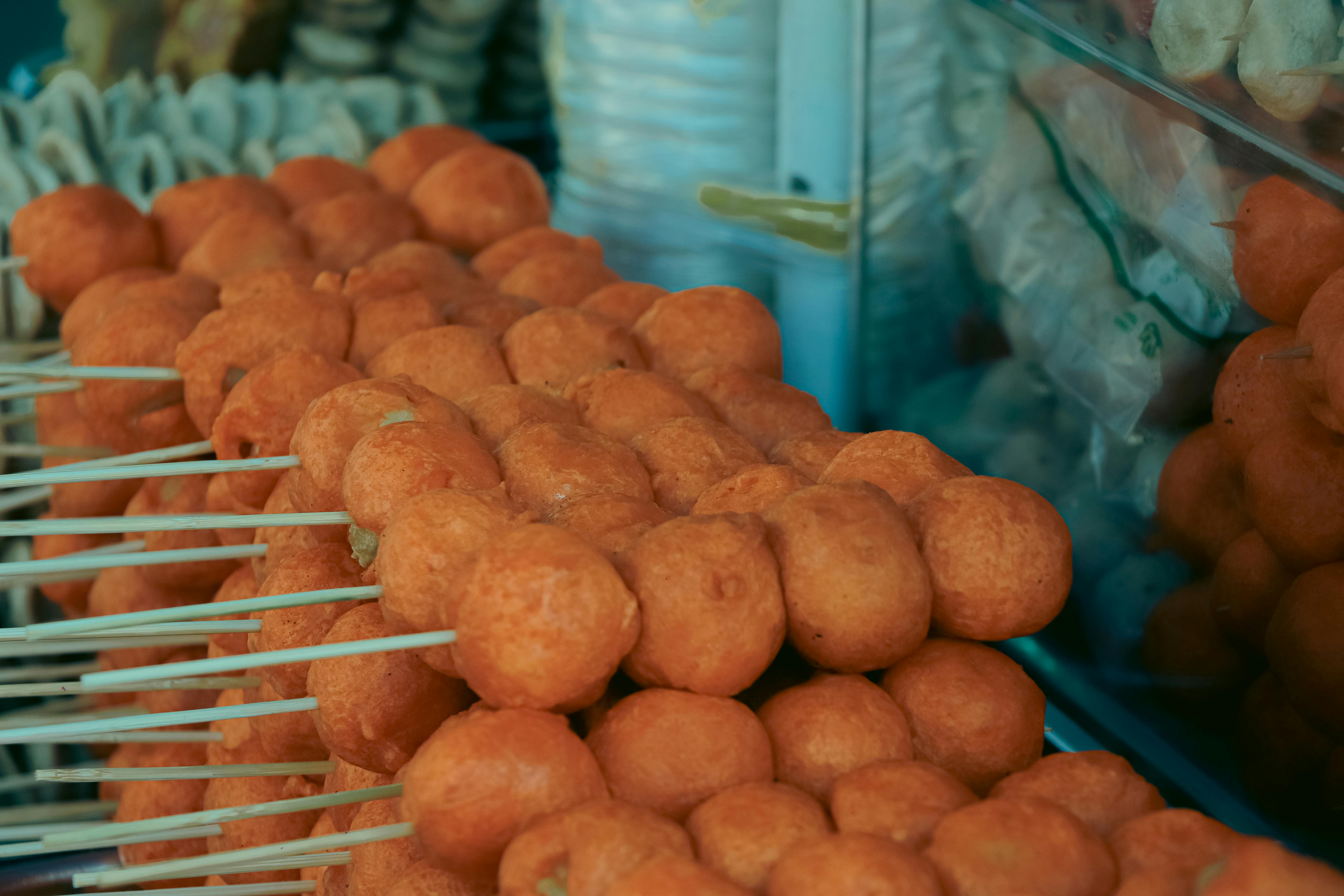 Street food stalls in El Nido town
