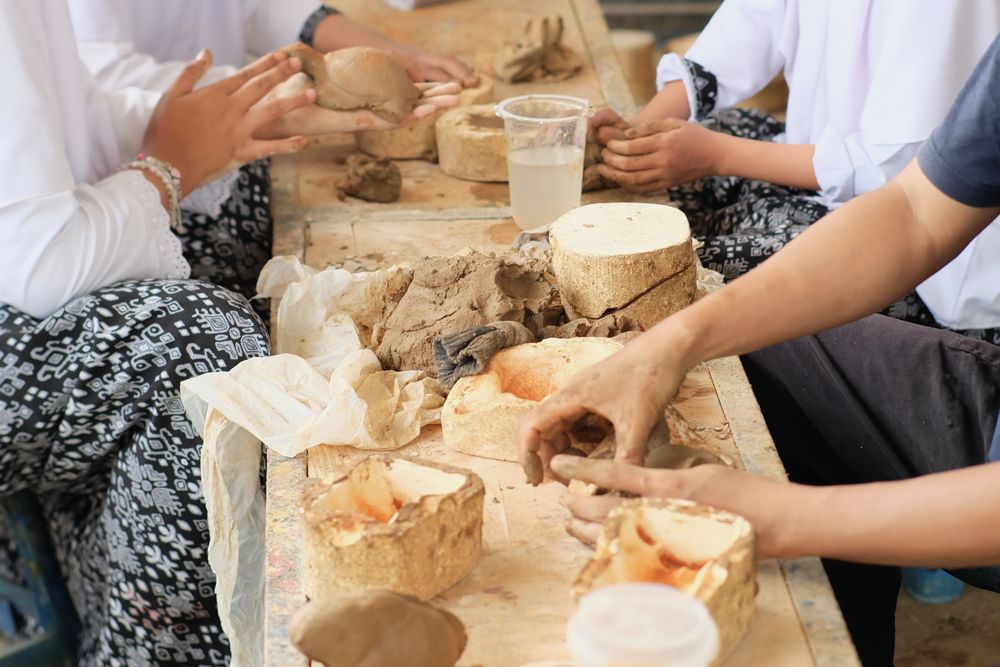 Handmade clay craft