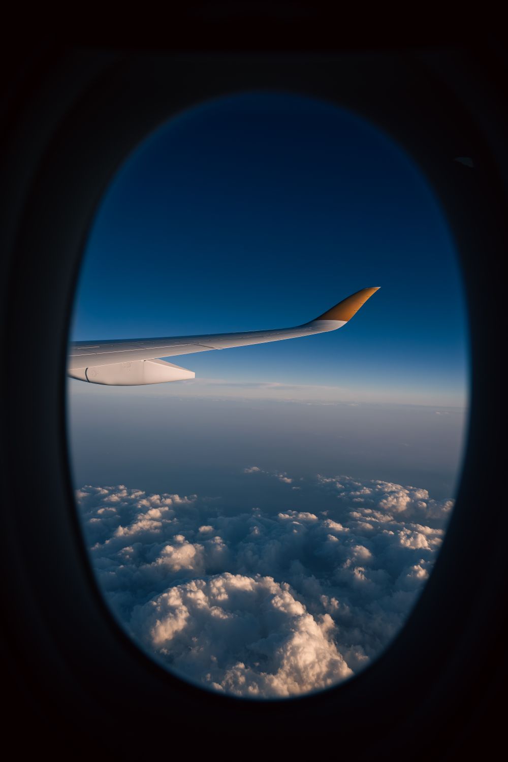 View From Biplane View from Airplane Window with Cloudscape · Free Stock Photo