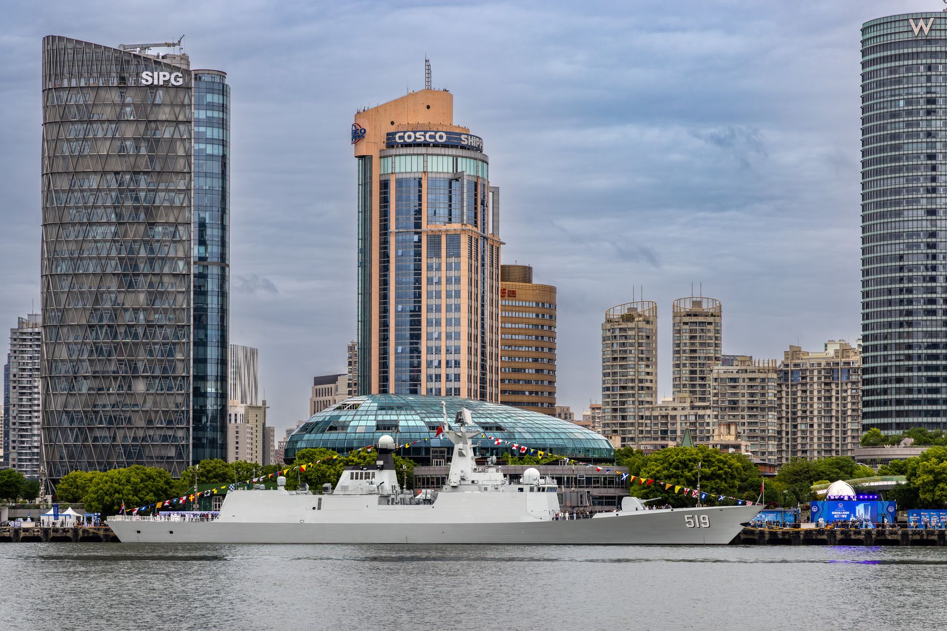 China y Rusia cierran el ejercicio naval Joint Sea-2026 en Qingdao con el destructor Type 055 Anshan