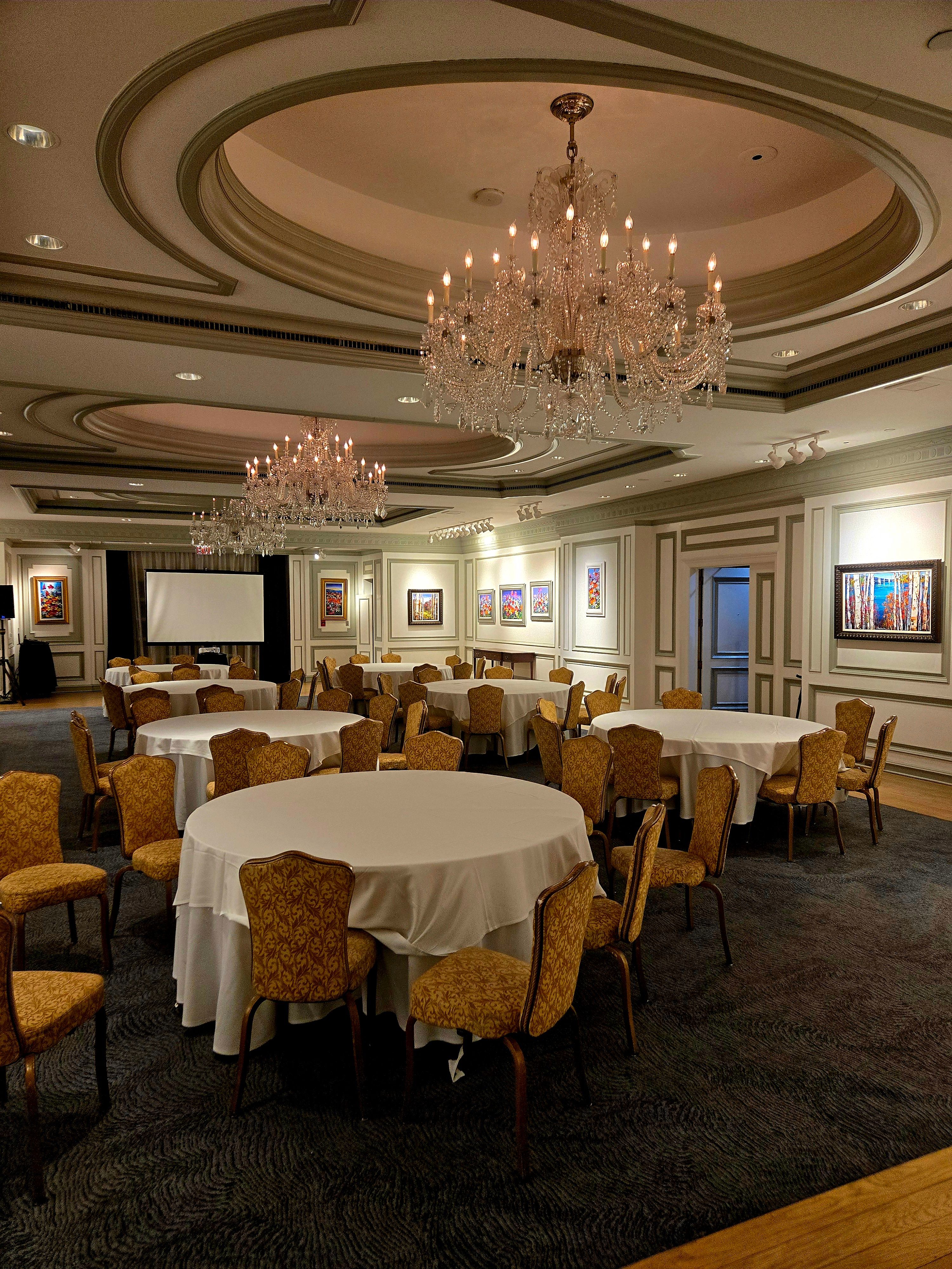 Corporate team working on an event