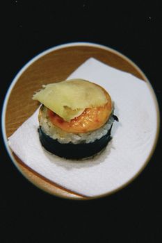Topped With Egg Sushi