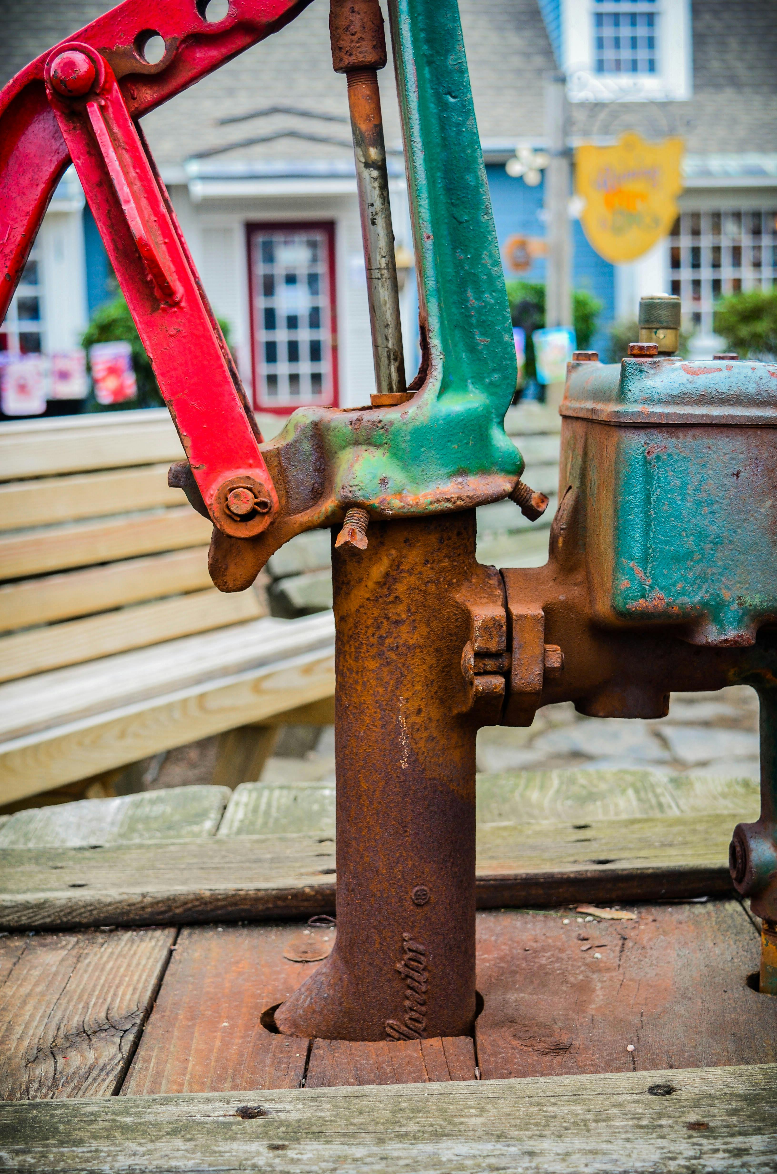Free stock photo of old, vintage, water pump