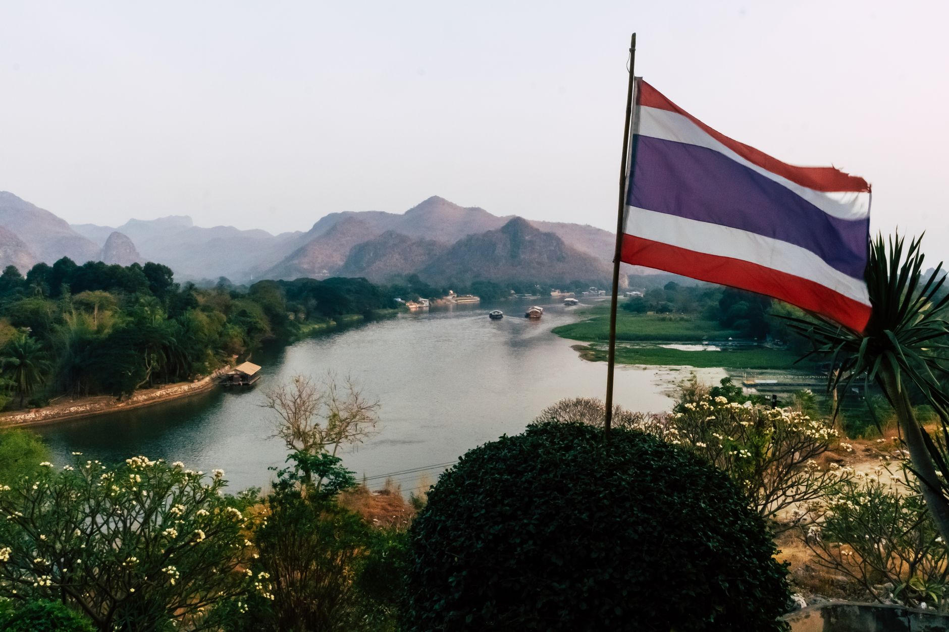 The Bridge on the River Kwai spanning the Mae Klong