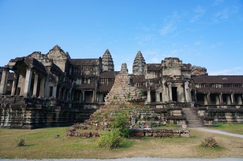 Free Explore the ancient Angkor Wat temple, a UNESCO World Heritage site in Cambodia. Stock Photo
