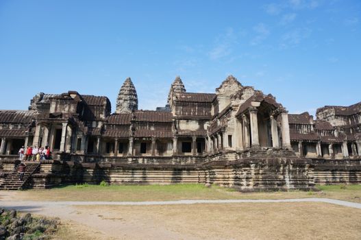 Explore the ancient architectural marvel of Angkor Wat in Cambodia, a UNESCO World Heritage site.