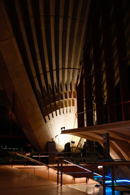 Free A captivating interior view of the iconic Sydney Opera House highlighting its unique architecture. Stock Photo