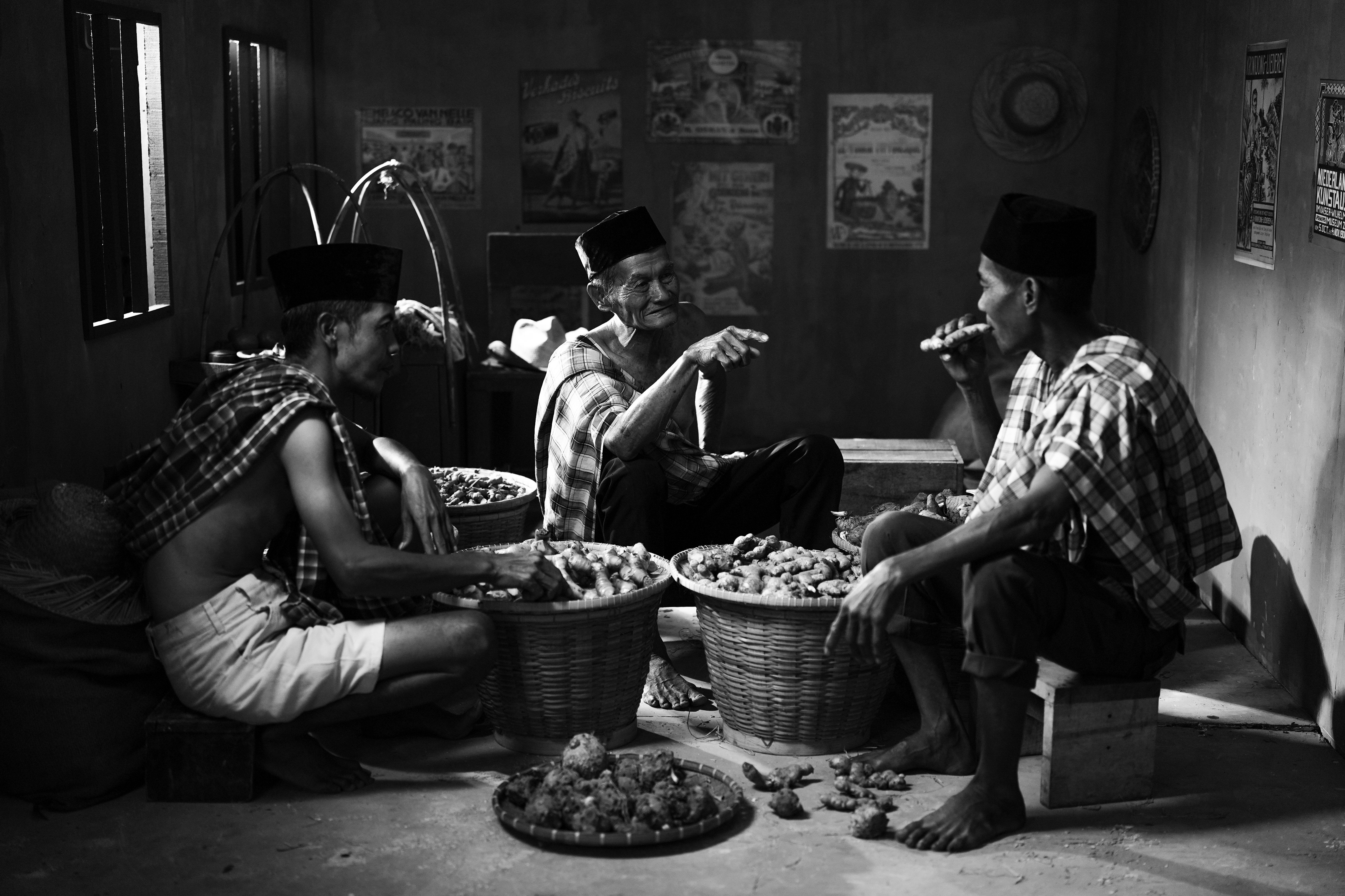Traditional Market Scene in Jakarta, Indonesia