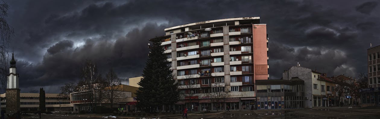 Kostenloses Stock Foto zu dunkle wolken, panorama, schlechtes wetter