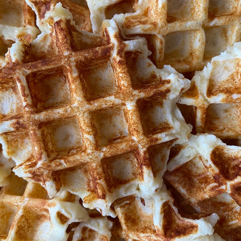 Sourdough Discard Waffles with Crispy Edges