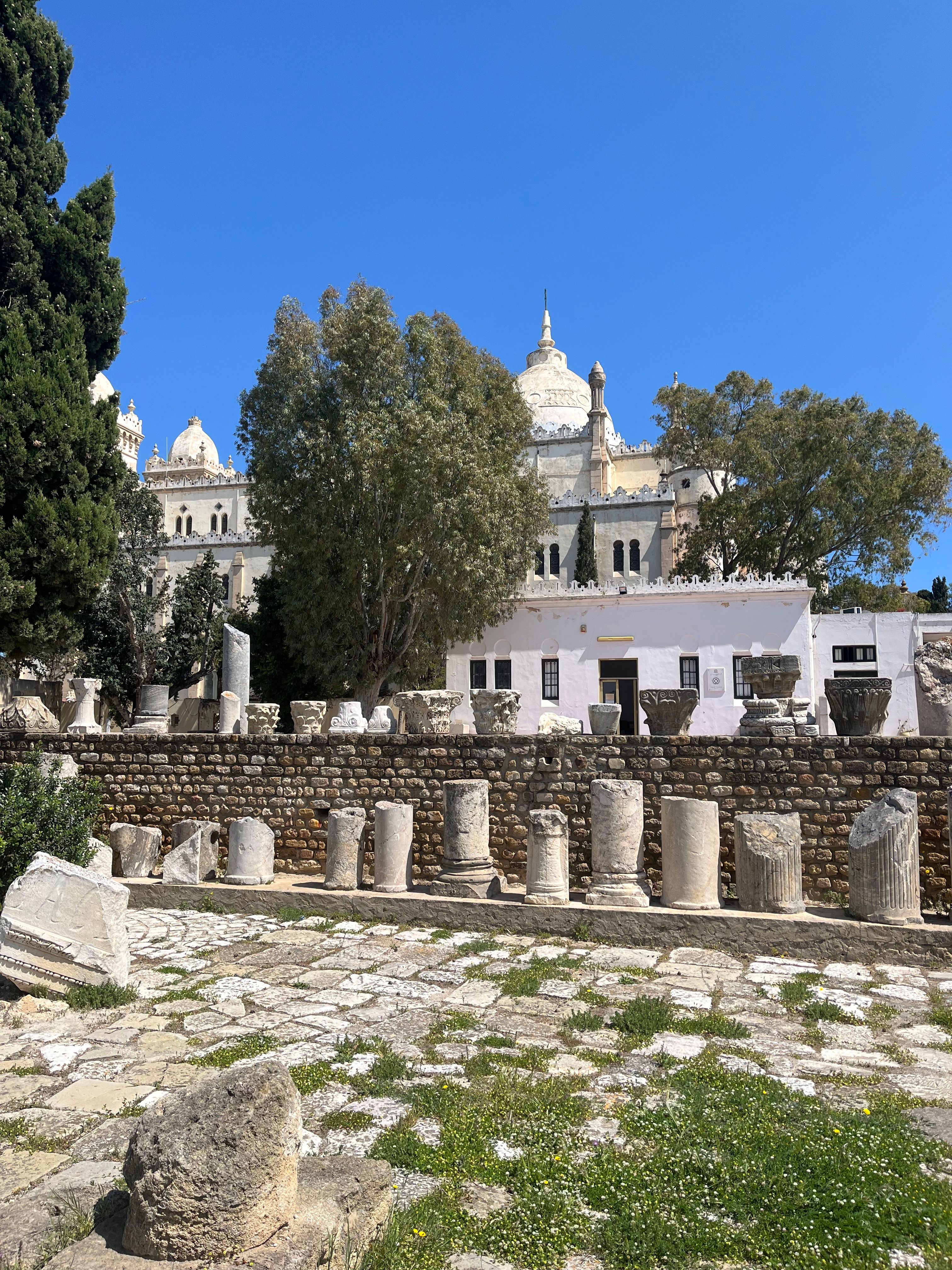 Ancient Roman Ruins beside Historical Mosque in Tunis · Free Stock Photo