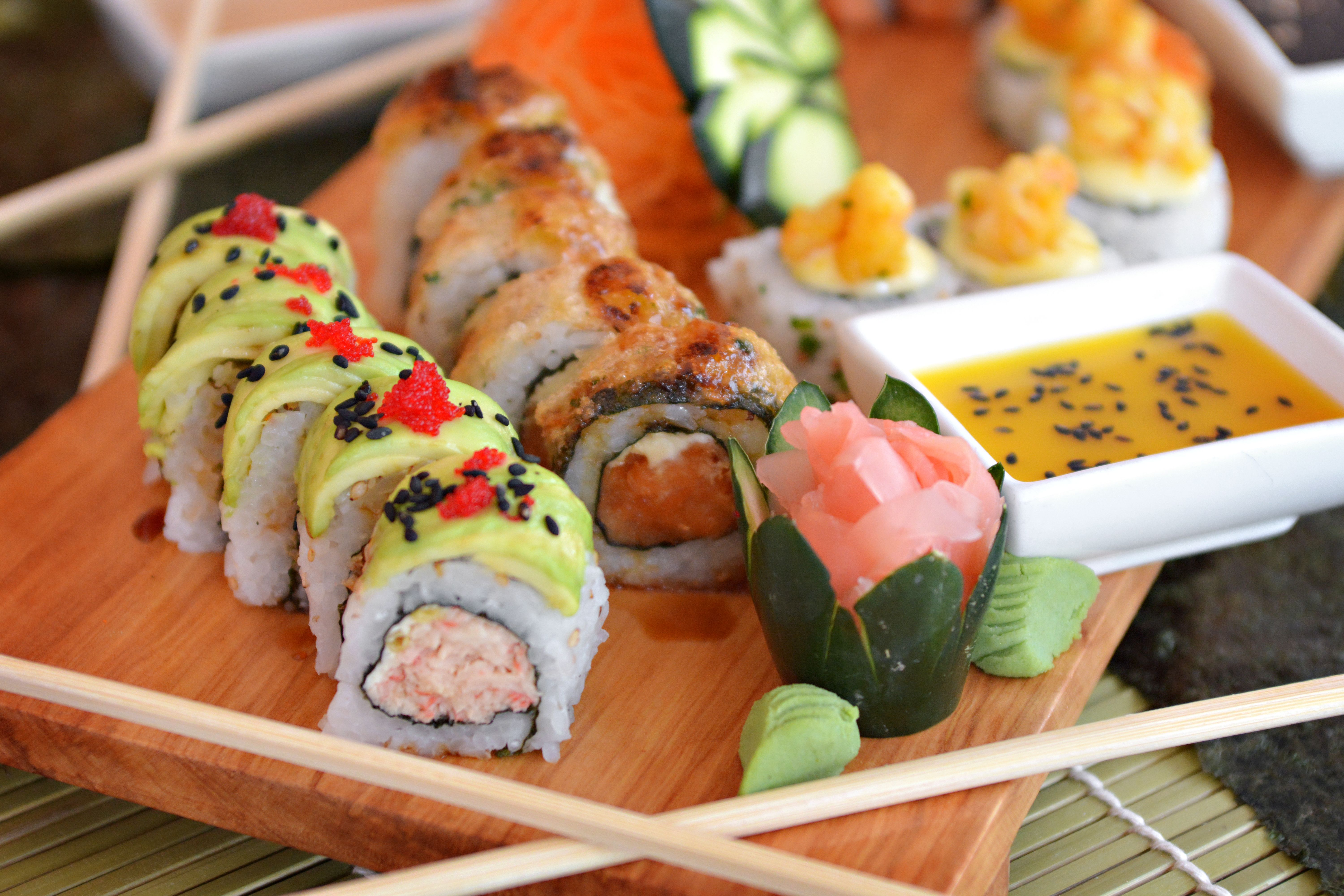 White-Wine Sushi with Charred Asparagus
