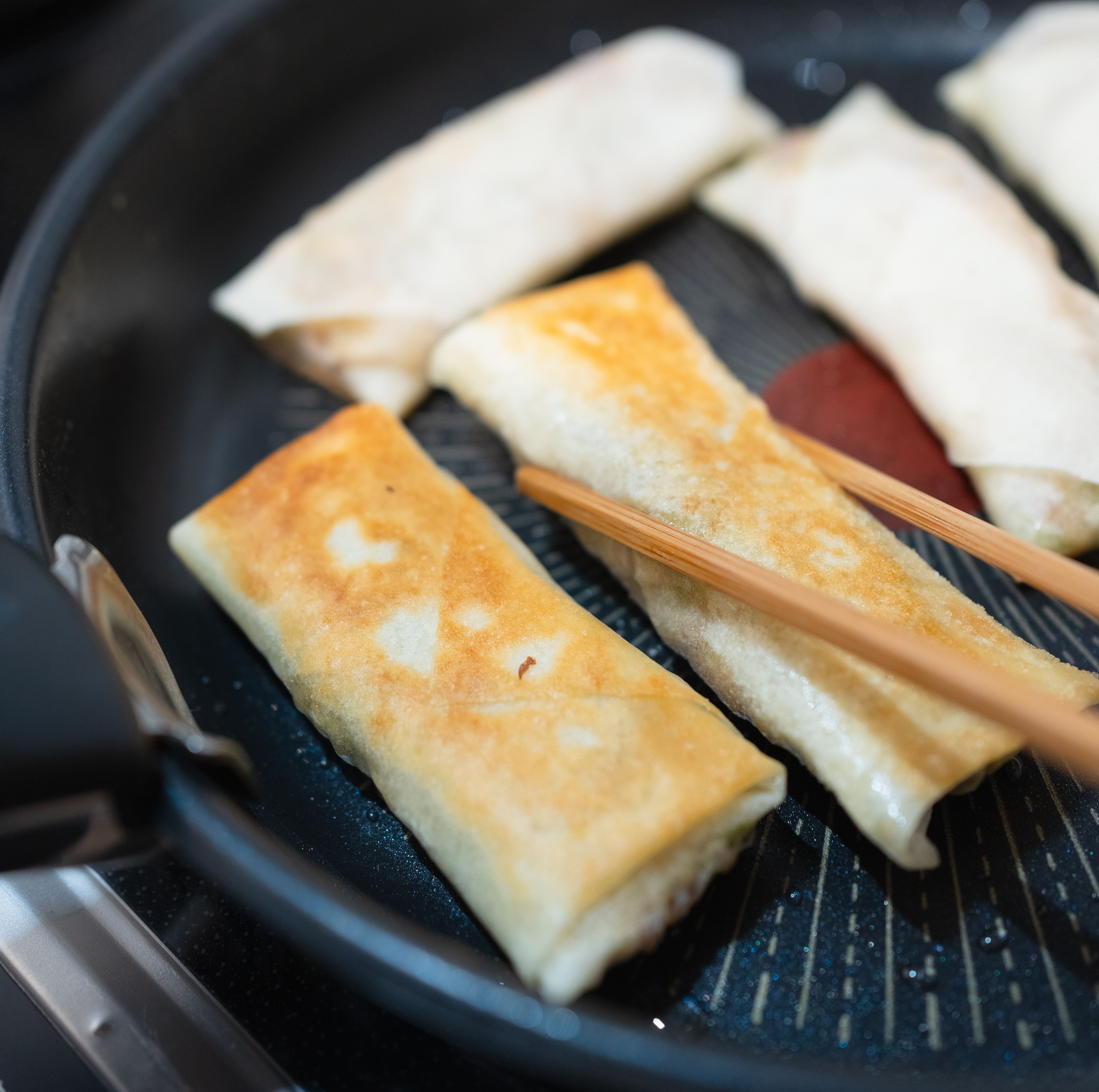 Crispy Spring Rolls with Quick Pickles