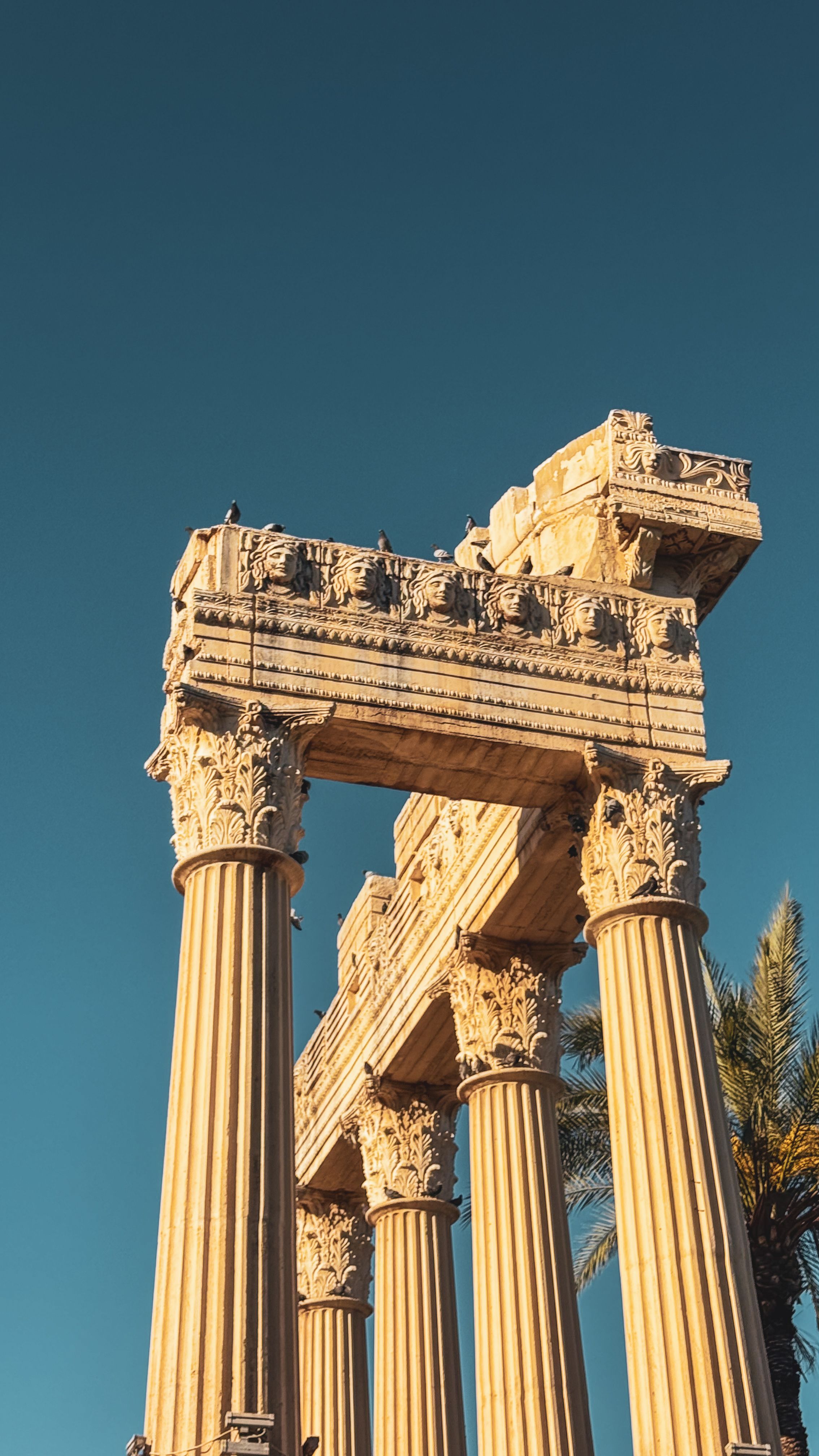 Ancient Roman Temple Columns in Mersin · Free Stock Photo