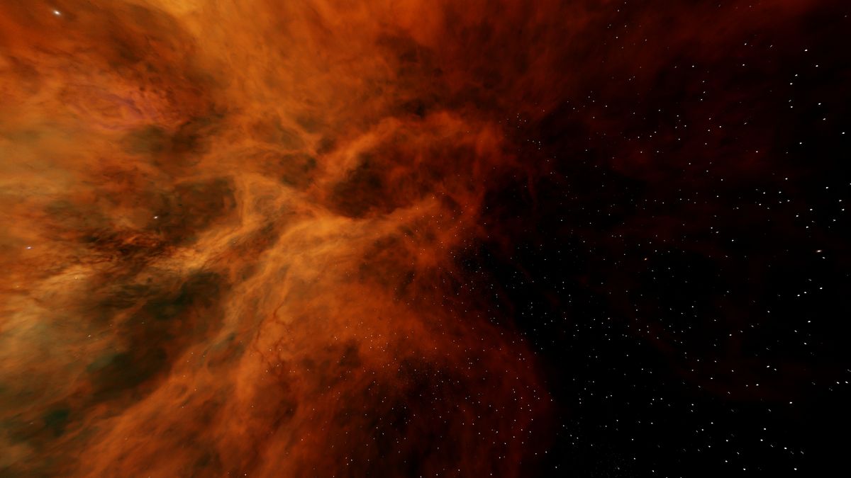 Vibrant Cosmic Nebula with Starfield in Space · Free Stock Photo