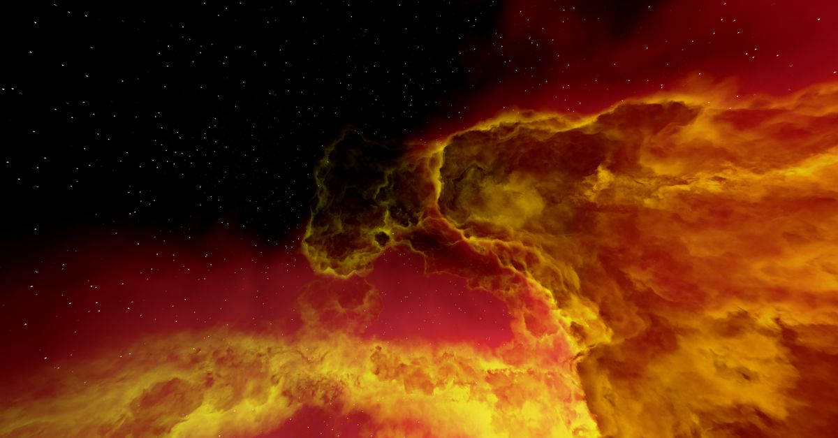 Satellite image of hummingbird is actually a cosmic nebula